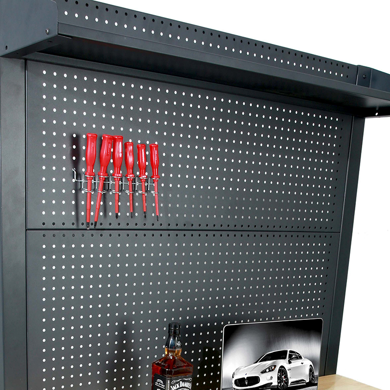 Gabinete de almacenamiento de garaje económico con mesa de madera móvil flexible GLG2000