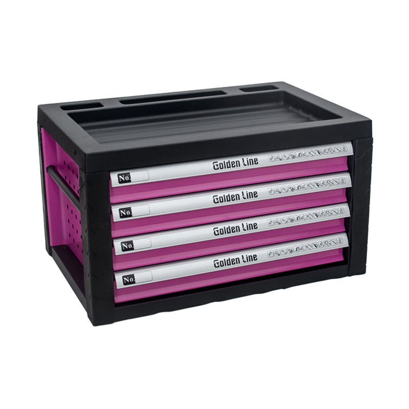GL3104 Gabinete de herramientas de caja de herramientas superior clásico personalizado de metal con 4 cajones