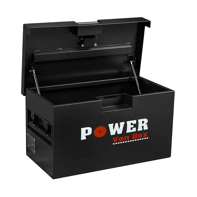 Caja de herramientas de almacenamiento para taller de garaje, caja negra para lugar de trabajo GL340