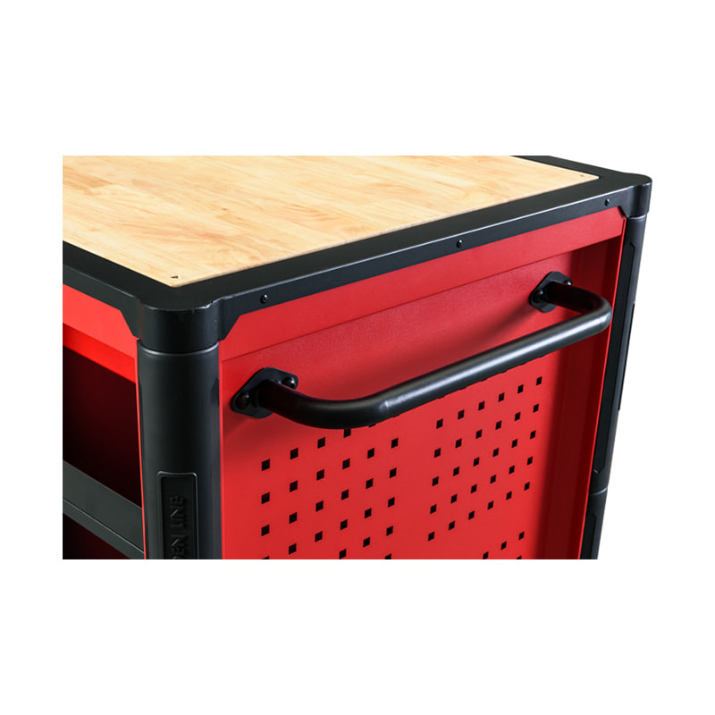 GL3412XXL Gabinete de almacenamiento de herramientas para garaje, multifuncional, extragrande, resistente, con 12 cajones, tapa de roble