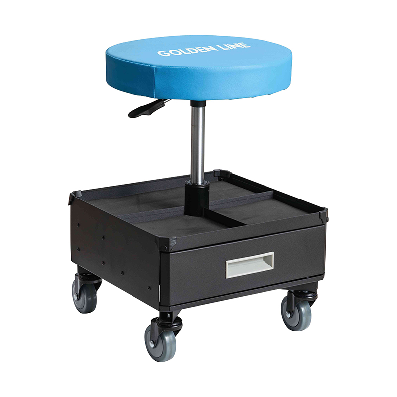 Carro de herramientas GL403 con asiento tipo creeper y cajones