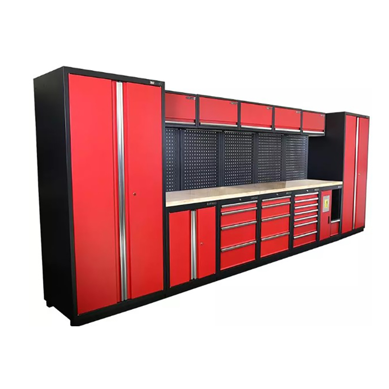 GLG6000X, gabinete de herramientas de almacenamiento de garaje de acero multifuncional combinado personalizado, muebles de laboratorio, banco de trabajo de madera inoxidable