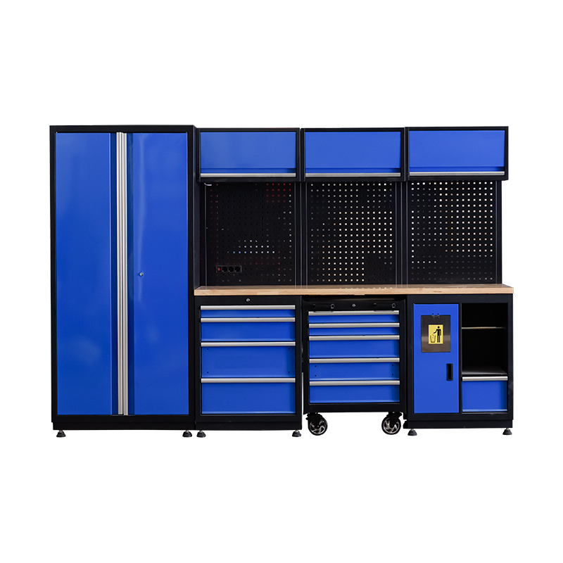 GLG6000X, gabinete de herramientas de almacenamiento de garaje de acero multifuncional combinado personalizado, muebles de laboratorio, banco de trabajo de madera inoxidable