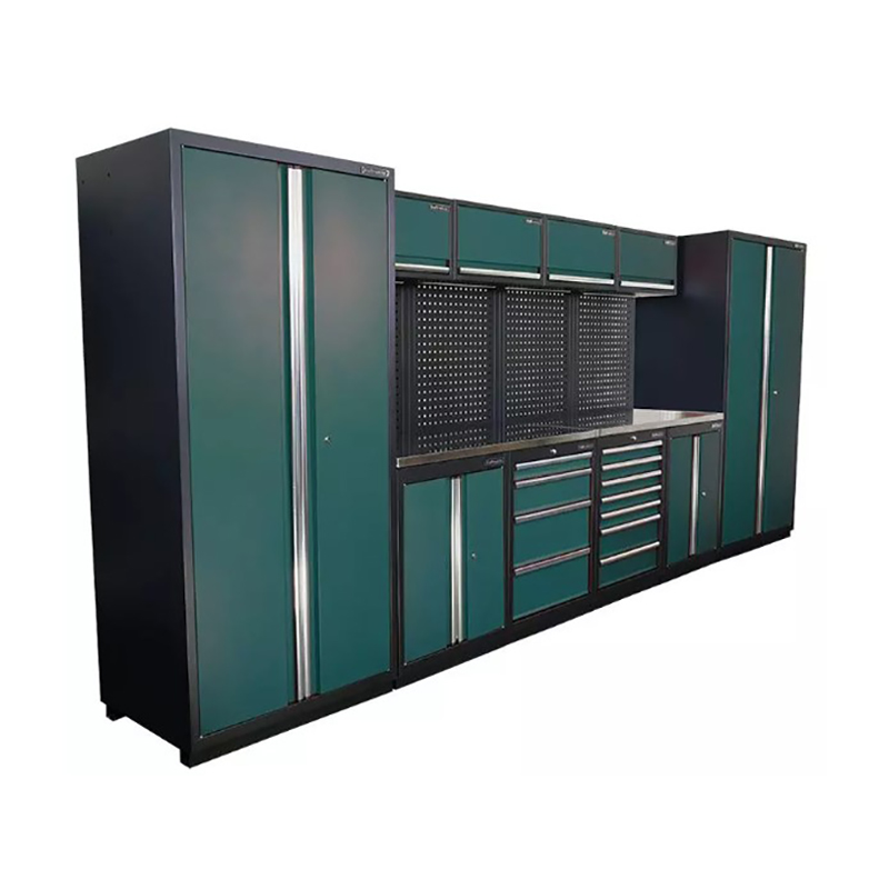 GLG6000X, gabinete de herramientas de almacenamiento de garaje de acero multifuncional combinado personalizado, muebles de laboratorio, banco de trabajo de madera inoxidable