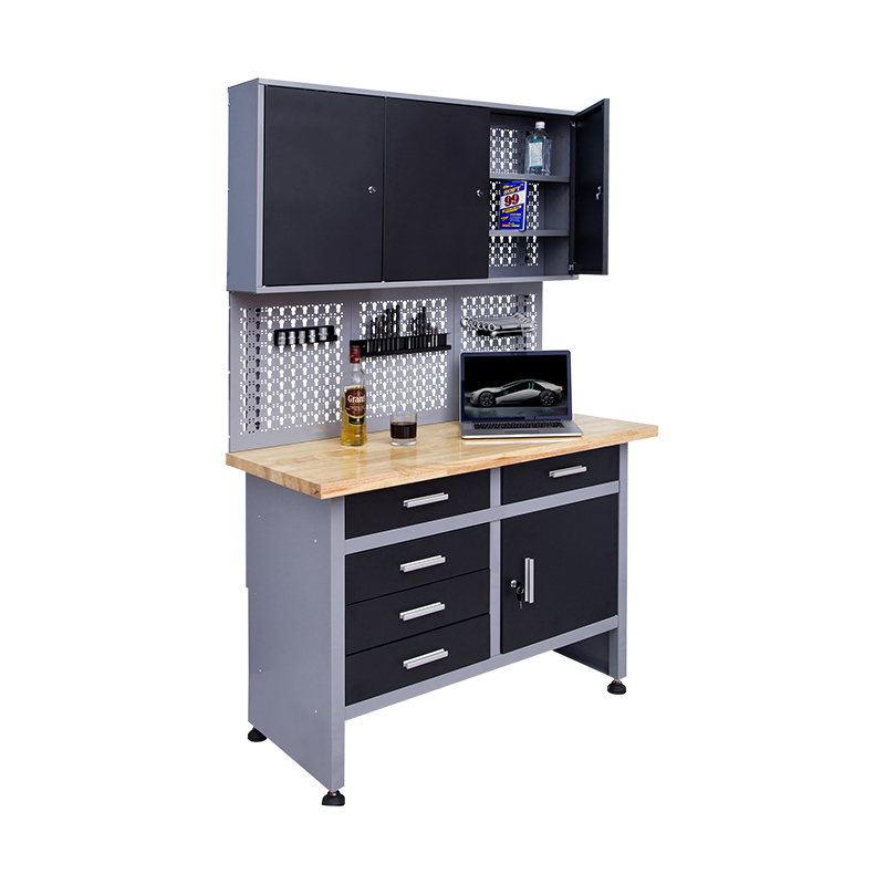 Gabinete de almacenamiento de madera para garaje, encimera, instalación sencilla, económico, GLG1000