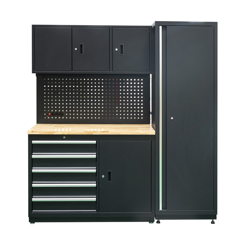 Gabinete de una puerta para almacenamiento en garaje estándar GLG4000 con tablero para colgar