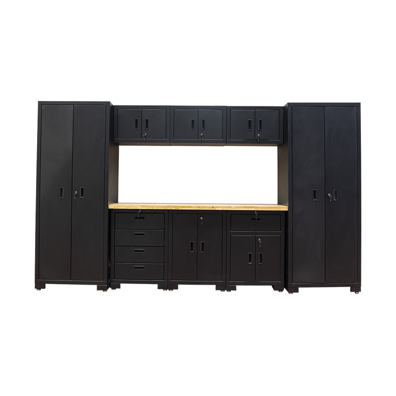 Gabinete de almacenamiento de garaje estándar de gran tamaño firme GLG5000A con mesa de madera