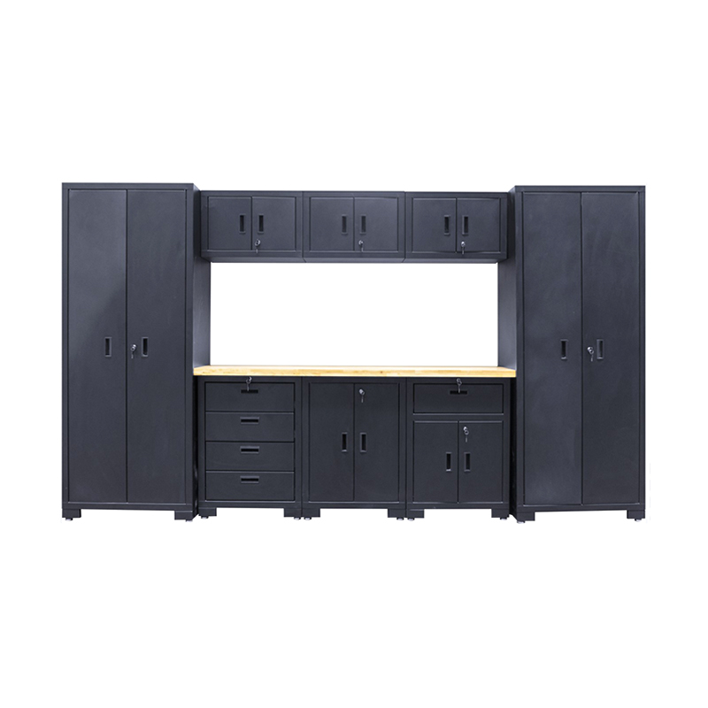 Gabinete de almacenamiento de garaje estándar de gran tamaño firme GLG5000A con mesa de madera