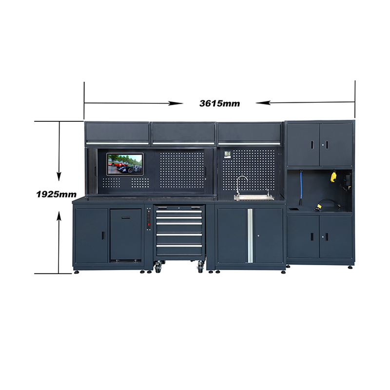 Gabinete de almacenamiento inteligente profesional del garaje GLG8000 con el tanque de agua