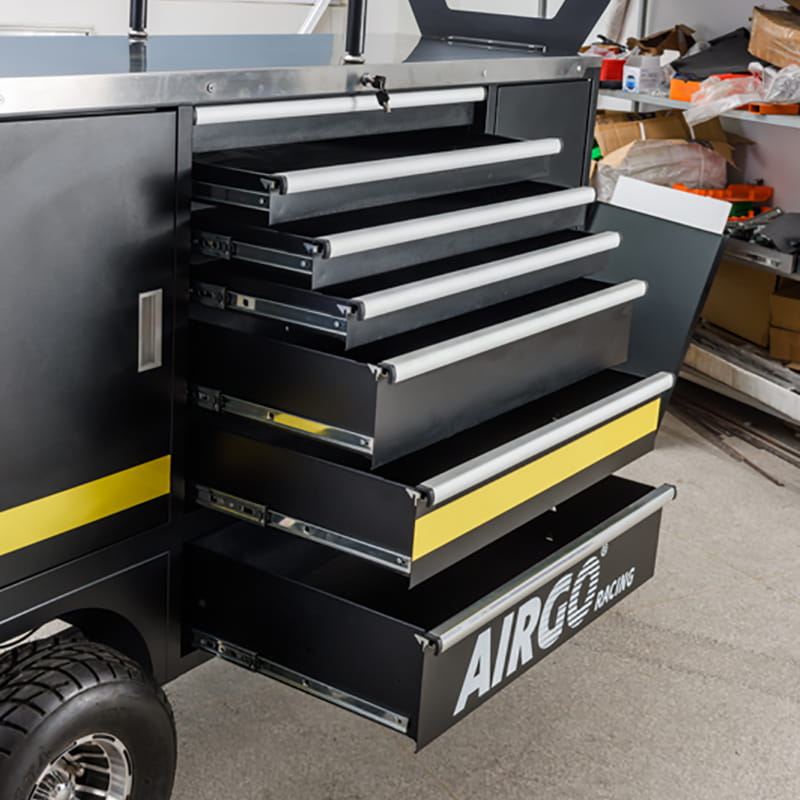 GLMrBig Gabinete de herramientas de almacenamiento de garaje con carrito de servicio pesado