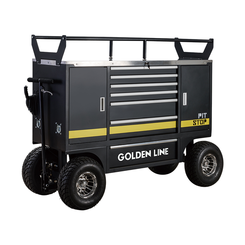 GLMrBig Gabinete de herramientas de almacenamiento de garaje con carrito de servicio pesado