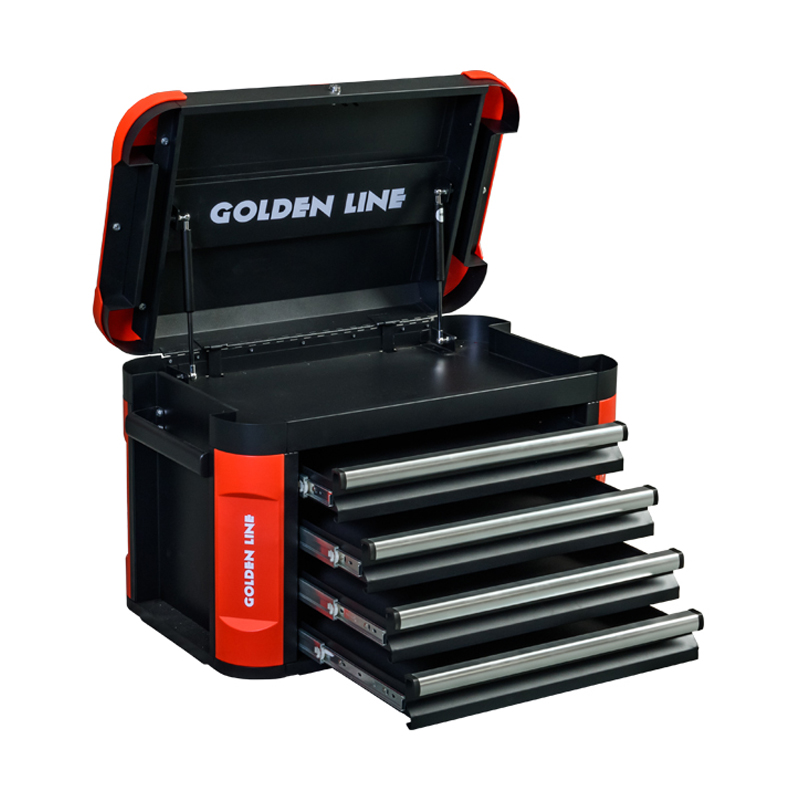 Combinación de caja de herramientas de metal mediana para garaje GL 3504 y GL3505 con ruedas