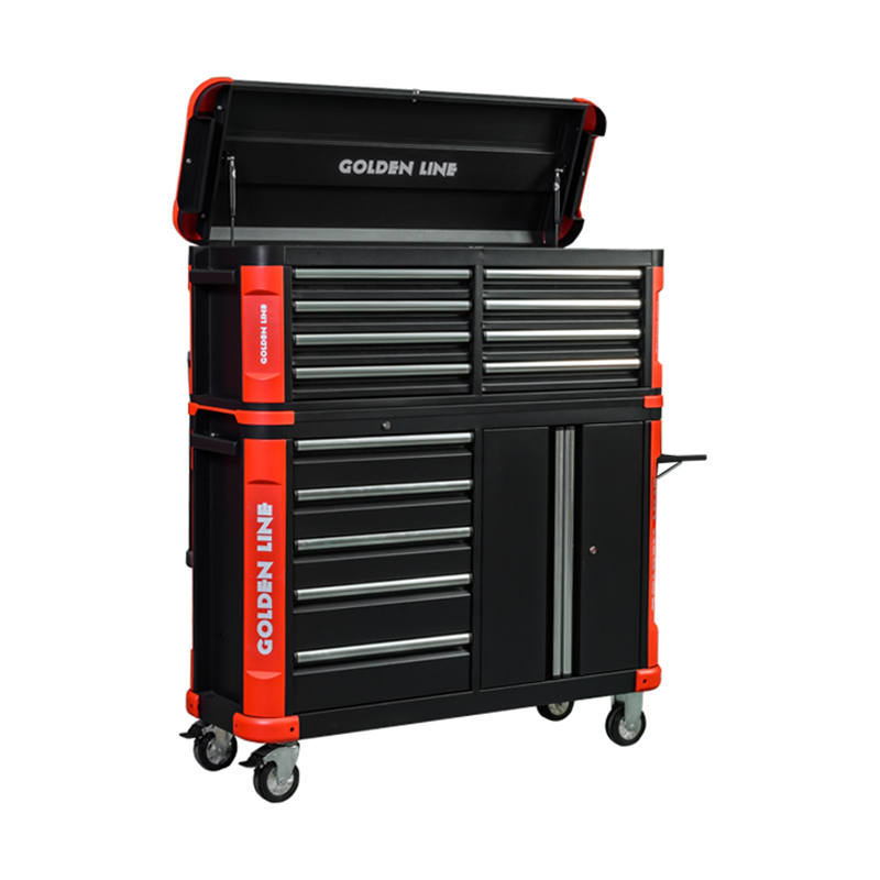 GL3508XL+GL3505XL Caja de herramientas de 8 cajones+Gabinete con ruedas de 5 cajones con sistema de bloqueo