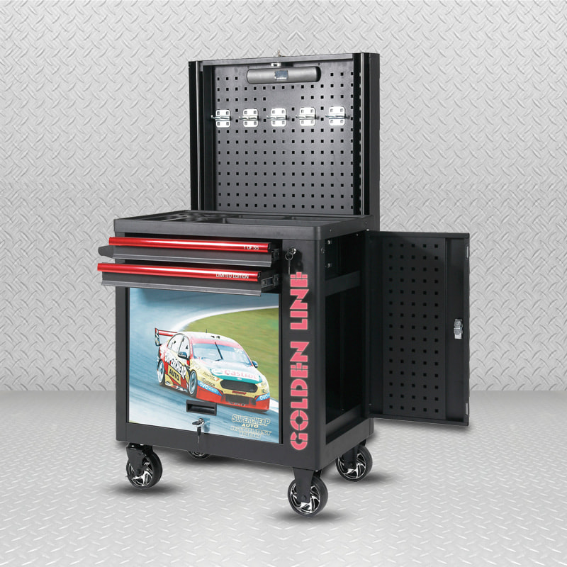 Carro de herramientas GL3307-ES con fotografía y plataforma elevadora