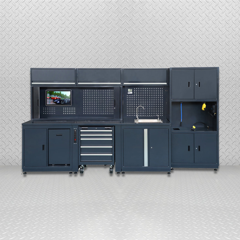 Gabinete de almacenamiento inteligente profesional del garaje GLG8000 con el tanque de agua